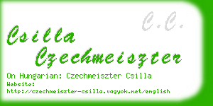 csilla czechmeiszter business card